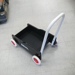 BRIO 手押し車 木製 ブラック 知育玩具 歩行練習 横幅30×奥行44×高さ47㎝ ベビー用品 苫小牧西店の画像