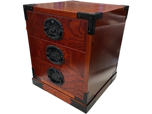 仙台箪笥】仙台小箪笥 仙台箪笥 岩屋堂 丸福金具 欅材 小箪笥