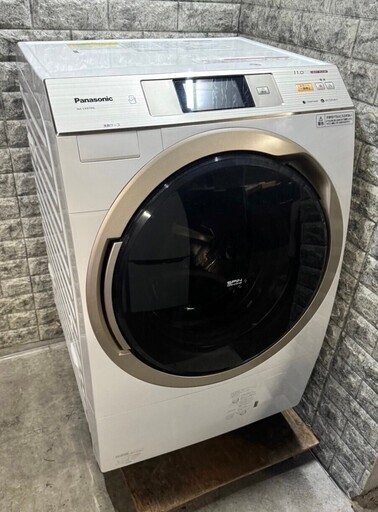【美品】大阪送料無料★3か月保障付き★洗濯機★2016年★パナソニック★11kg★NA-VX9700L-W★S-323