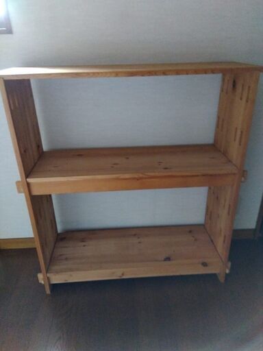 2,000円！！パイン材　組立式シェルフ