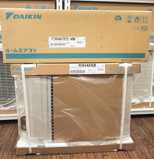 新品 DAIKIN ダイキン ルームエアコン S364ATES-W（室内機：F364ATES-W 室外機：R364AES ）Eシリーズ 壁掛形 12畳程度 単相 100V