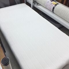 ニトリ 脚付きマットレスベッド 幅97cm シングル 足付き ホワイト ☆ 札幌市 北区 屯田 の画像