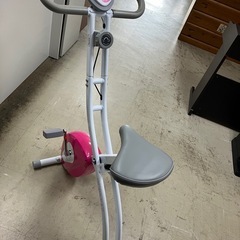 ☆値下げ☆ロ2409-045 ALFIT AFB4417 フィットネスバイク クロスバイク ピンク 通電確認済み 中古 持ち手汚れありの画像