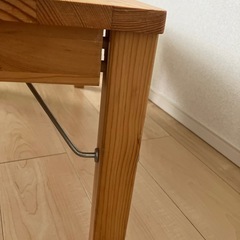 【無印良品】パイン材ローテーブル・折りたたみ式の画像