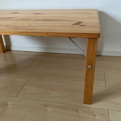 【無印良品】パイン材ローテーブル・折りたたみ式の画像
