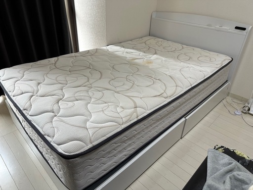 【セミダブル】マットレス・フレーム