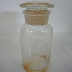 ② 昭和レトロ 薬品瓶 薬ビン 薬液瓶 薬瓶 保存瓶 蓋有り 透明 実験器具 14点 大×3/小×11 アンティーク オブジェ 札幌市 新道東店の画像