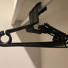 《使用半年》洋服ハンガーセット（21本）の画像