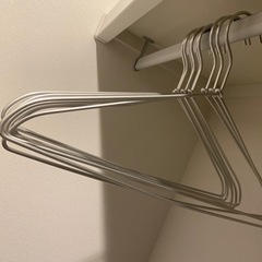 《使用半年》洋服ハンガーセット（21本）の画像