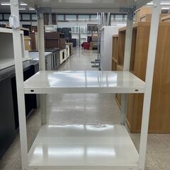★ジモティ割あり★  ラック 白 H88.3×D45.5×W60...