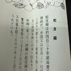 蛇皮線のキーボルダーの画像