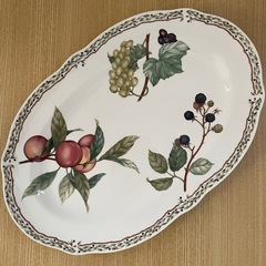 (中古)ノリタケオーチャードガーデン37cmオーバルプラタ