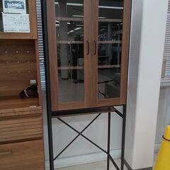 ★ジモティ割あり★  キッチンラック ブラウン×ブラック W64...