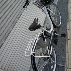 [YAMAHA]PAS Natura(パス ナチュラ)26吋 電動アシスト自転車 12.3Ahバッテリー+充電器+キー2本付き(アイボリー)の画像