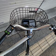 [YAMAHA]PAS Natura(パス ナチュラ)26吋 電動アシスト自転車 12.3Ahバッテリー+充電器+キー2本付き(アイボリー)の画像