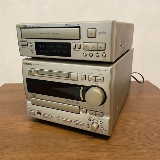 ◆期間限定・特別価格◆ONKYO CD,MDコンポ FR-V5、テープデッキ K-V3 ＊通電確認済