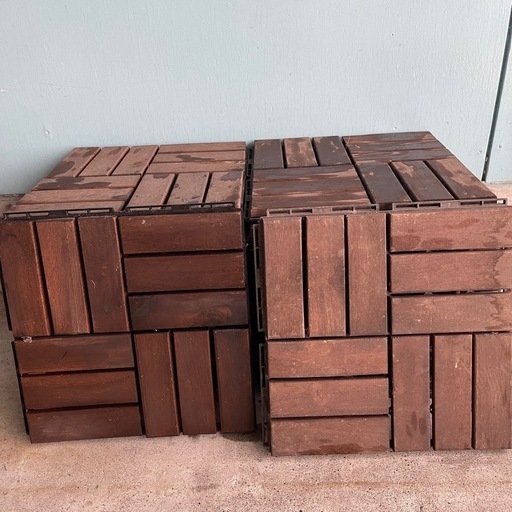 IKEA　ウッドパネル　30cm x 30cm ３２枚