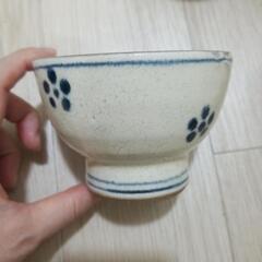 無料です　湯飲み　湯飲み茶碗　陶器　ハンドメイド　ブルー×ベージュの画像