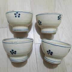 無料です　湯飲み　湯飲み茶碗　陶器　ハンドメイド　ブルー×ベージュの画像