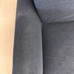 【578】二人掛けソファ  グレー 幅146cm×奥行70cm×高さ60cmの画像