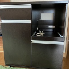 キッチン収納　カウンター　ブラウン　美品
