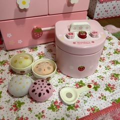 【決まりました】マザーガーデン Mother Garden 木製おままごと キッチン 冷蔵庫 炊飯器セットの画像