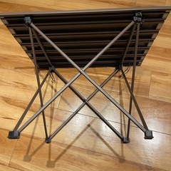 ムーンレンス (Moon Lence) キャンプテーブル アルミ ロールテーブル アウトドア ハイキング BBQ 折りたたみ式 コンパクト 超軽量 収納袋つきの画像
