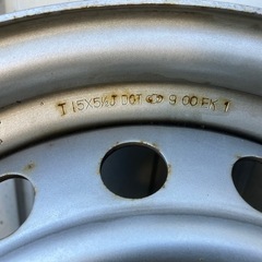 トヨタ 純正 スチール 15インチ 5.5J +29 139.7 6H スチールホイール 4本の画像