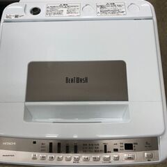 J6021 HITACHI ヒタチ年製 8.0kg洗濯機 BW-T807 2021年製