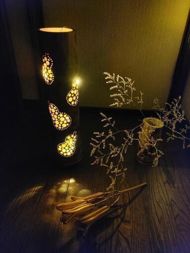 竹灯り　ひょうたん【瓢箪】bamboo light