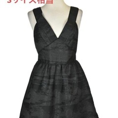 美品 H&M ブラック ドレス ラメ入り ゼブラ柄？ パーティなどに♪