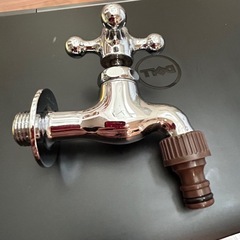 三栄水栓 SANEI  横水栓 散水ホース継手付き