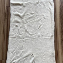 ニットロングワンピース レディース フリーサイズ  アイボリー の画像