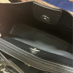 【訳あり特価】レザー調バッグ　ほぼ新品の画像
