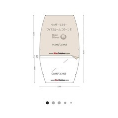 【現物確認後キャンセルOK】コールマンウェザーマスターコクーン2用　グランドシートの画像