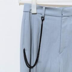 【美品】ノーブランド ウォレットチェーン ブラック ニッケル 2点セットの画像