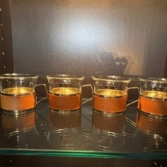 ガラス　ティーカップ　4客の画像