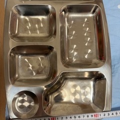 配膳用お盆 #食堂 #バイキング 食洗機可 ステンレス製　業務用（厨房・製菓・卓上用品）の画像