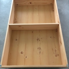 値下げしました】無印良品クイーンサイズ木製ベッド(1台)とキャスター