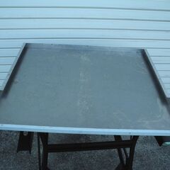 観音寺 ステンレス板 カバー フード 65x52cm 下敷き 敷物 コンロ レンジカバー 厨房用品 机の材料にもの画像