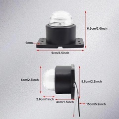 2個セット Eサイドマーカーランプ LED 警告灯 DC24Vの画像