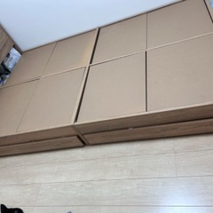 (お話中)【美品】収納付きセミダブルベッドフレーム
