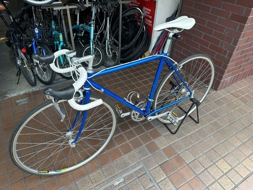 ★美品★ヴィンテージ　クロモリフレーム　オーダー　ロード　2×10speed　（SHIMANO　105）ブルー