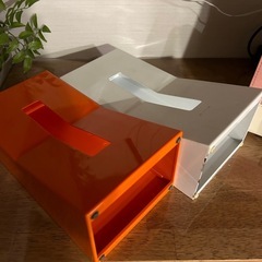 ティッシュケース 2色セットの画像