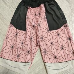 ハーフパンツ　麻の葉　鬼滅の刃　禰豆子ちゃん　110