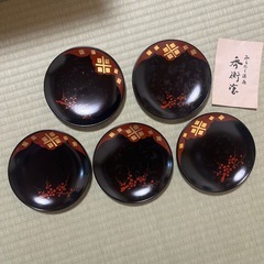 秀衡塗　小皿