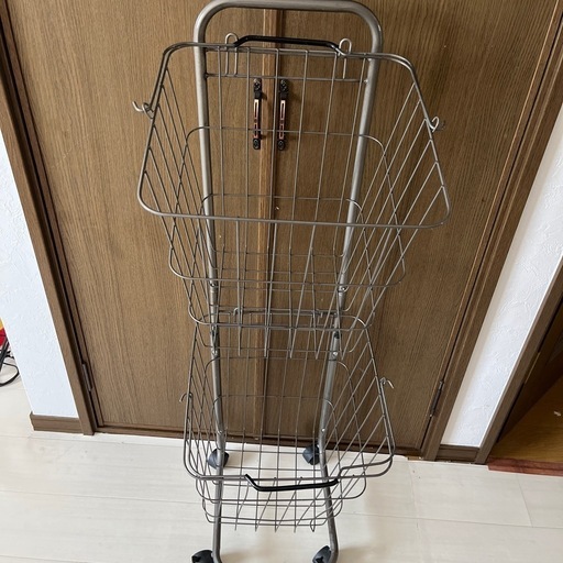 中古　ランドリーバスケット　2連