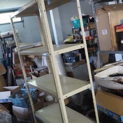 アイアンラック、棚、スチール中量棚、５段、８８x４１x１８０、ベージュの画像