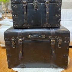 アンティーク調　宝箱　スツール　収納　トランクBOX アンティーク調 宝箱 スツール 収納 トランクBOX