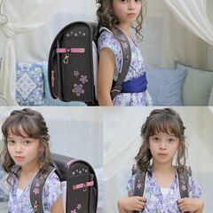 【新品】高級 大人気ランドセル 女の子 さくらモデル ブラウン 6年保証 特典付 全国送料無料 スクールバック 小学生通学カバン ③の画像